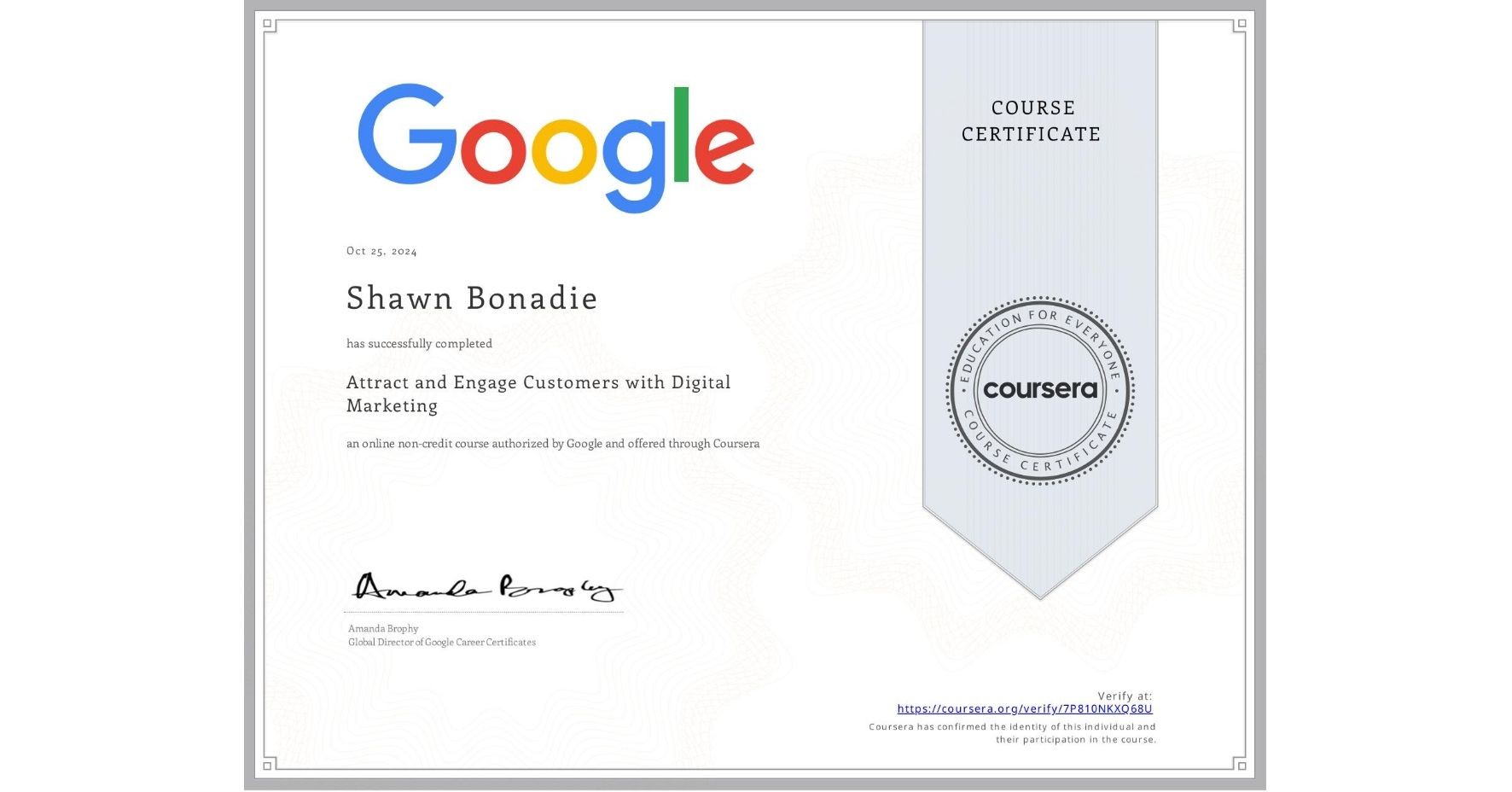 Brainstorm content calendars and email marketing tactics to get conversion and open emails -Google certification- Attract and Engage Customers with Digital Marketing