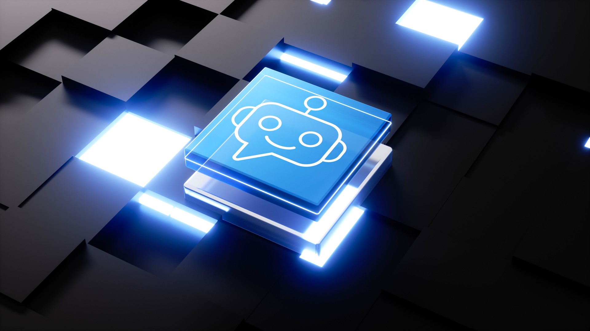 Chatbot Tech Illustration: AI Communication