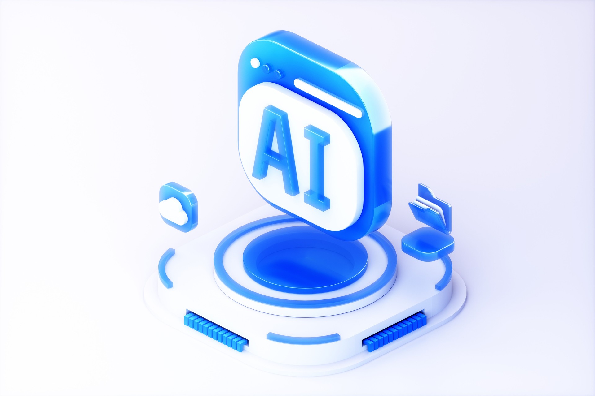 3D rendered simple solid icon