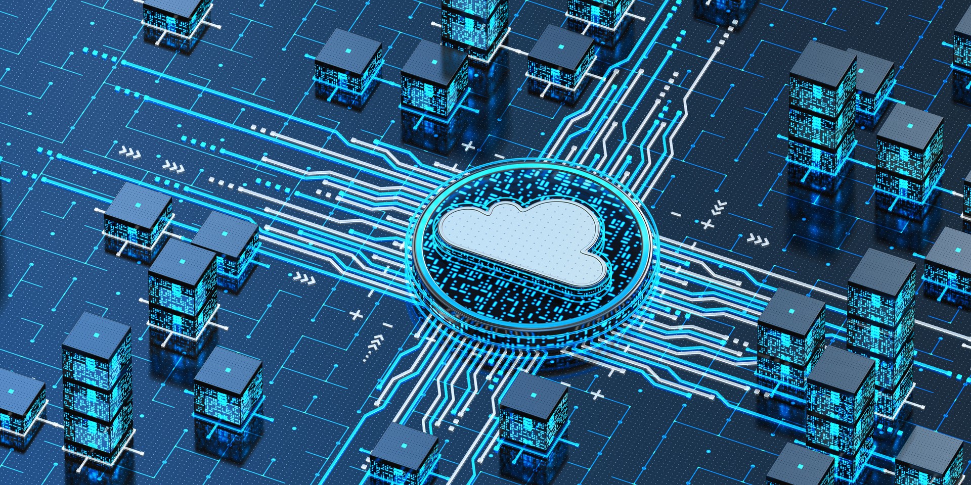 Cloud Computing. Technology New CPU Concept.